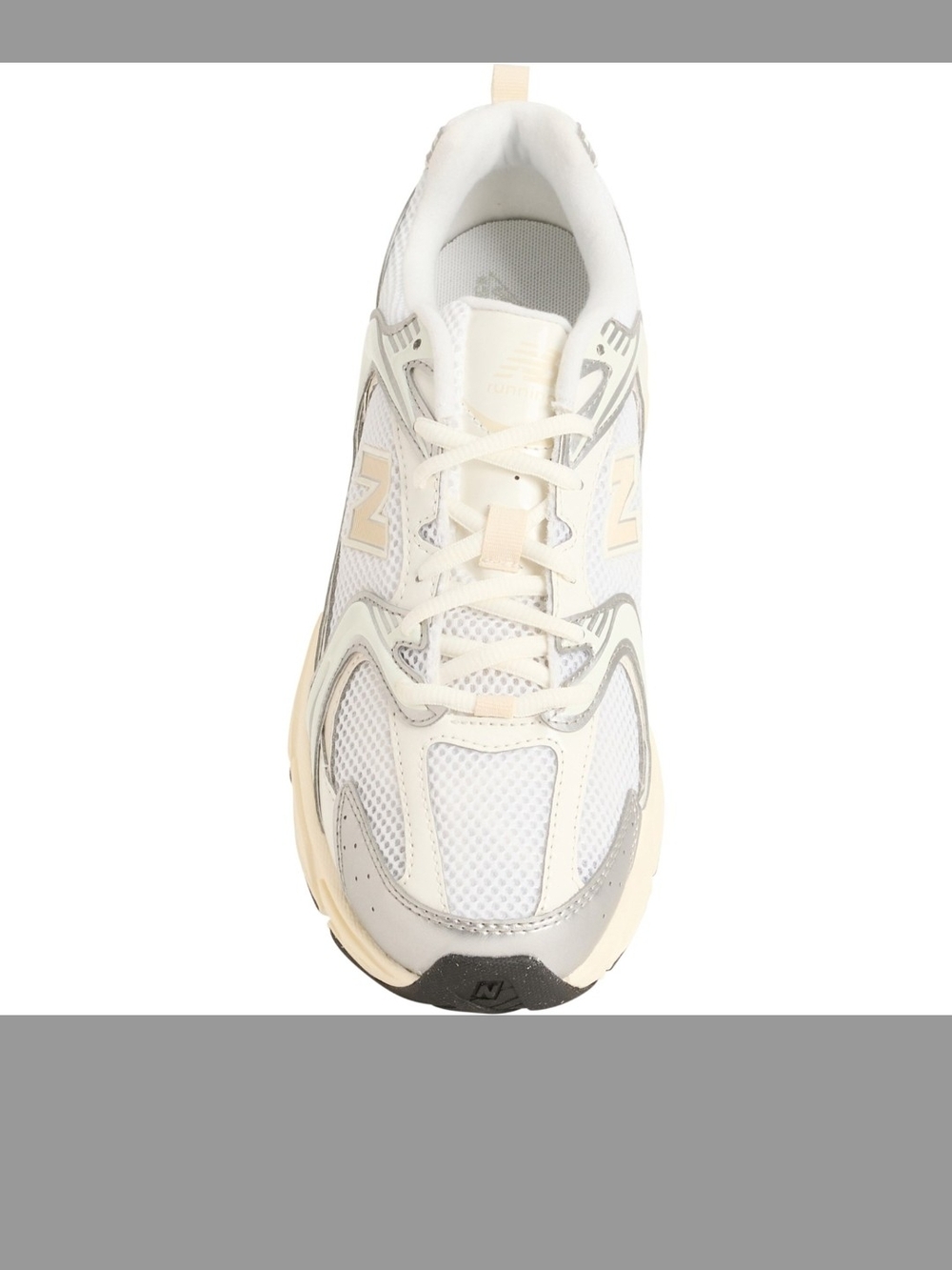 New Balance Women’s White & Cream Lifestyle Sneaker 5.5